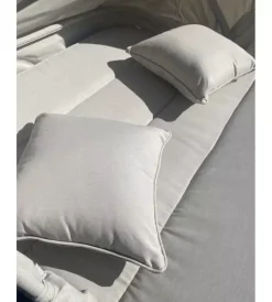 Mobili Da Giardino E Accessori- Lettino da giardino reclinabile con parasole a due posti riviera 