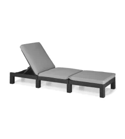 Keter Mobili Da Giardino E Accessori|Lettino prendisole "daytona sunlounger" colore grafite, 187,5x58x29 cm -