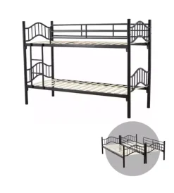 Hot Letto a castello "berna"  scomponibile in 2 letti singoli in ferro nero 203x83x145,5 cm Letti E Comodini