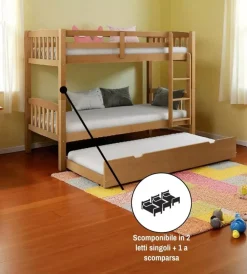 BellaHome Letti E Comodini|Letto a castello 