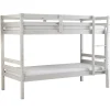 Letti E Comodini-BellaHome Letto a castello "lione" in pino massello bianco 199,5x97x150 cm
