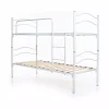 Letti E Comodini|Letto a castello singolo scomponibile somnus in metallo bianco 203x145,5x83 cm