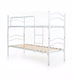 Letti E Comodini|Letto a castello singolo scomponibile somnus in metallo bianco 203x145,5x83 cm