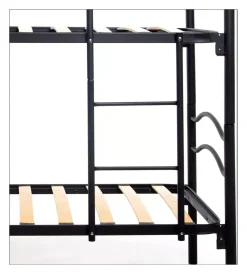 Sale Letto a castello smontabile in metallo nero 203x145,5x83 cm Letti E Comodini