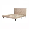 BellaHome Letti E Comodini|Letto matrimoniale "parigi" beige 160x200x102 cm