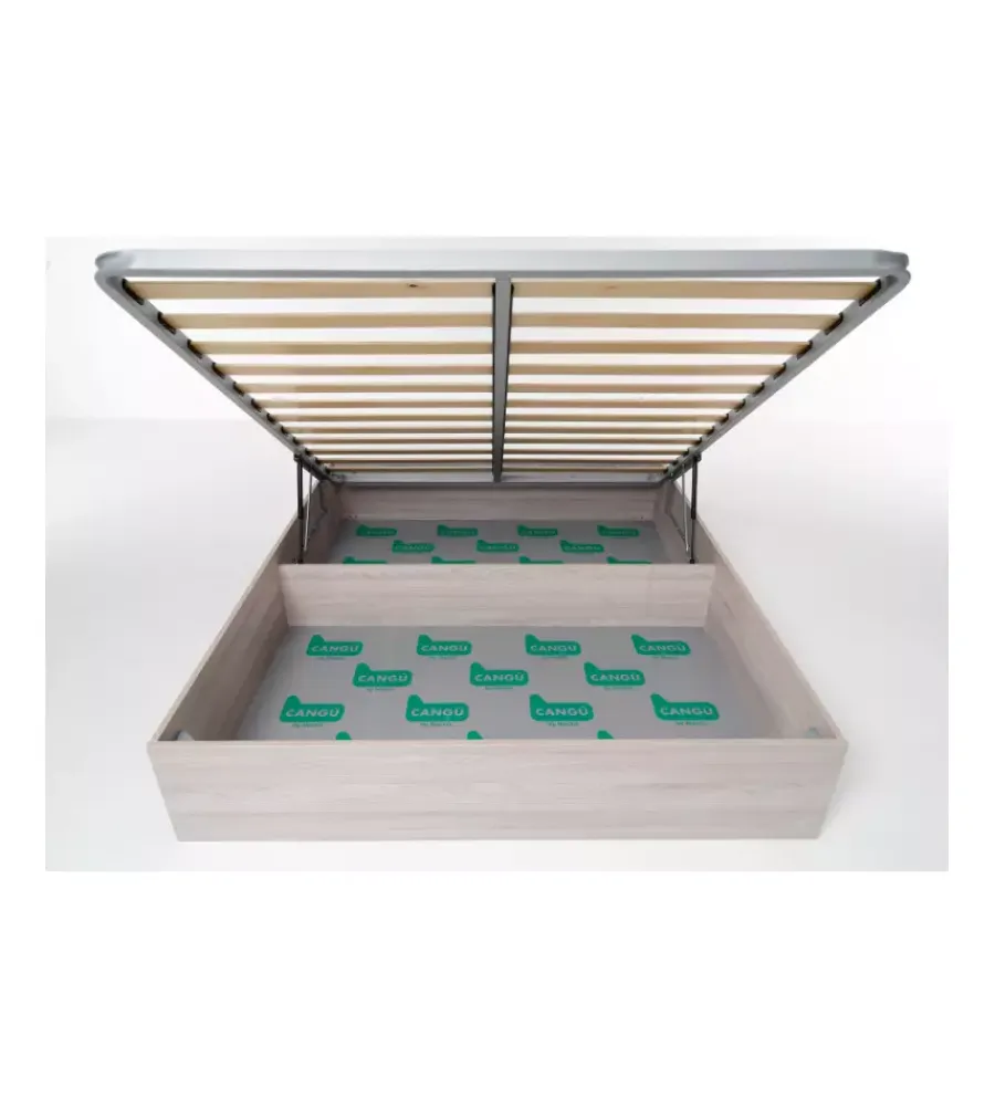 Letti E Comodini|Letto matrimoniale contenitore "bed box" olmo naturale 160x190 cm