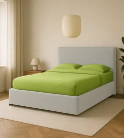 Sale Letto matrimoniale contenitore "zoom" in ecopelle bianco 160x190 cm Letti E Comodini