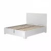 Letti E Comodini- Letto matrimoniale contenitore con piedini "hi box" bianco 160x190 cm