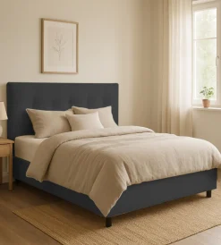 Sale Letto matrimoniale contenitore "easy" nero 160x190 cm Letti E Comodini