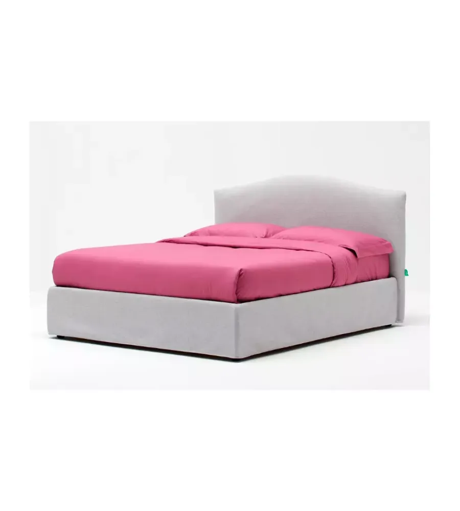 Letti E Comodini|Letto matrimoniale contenitore "hill" perla 160x190 cm