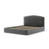 Letti E Comodini|Letto matrimoniale contenitore "moon" in tessuto grigio 160x190 cm