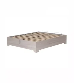 Letti E Comodini|Letto matrimoniale contenitore con piedini "bed box" olmo naturale 160x190 cm