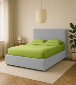 Clearance Letto matrimoniale contenitore "zoom" in tessuto perla 160x190 cm Letti E Comodini