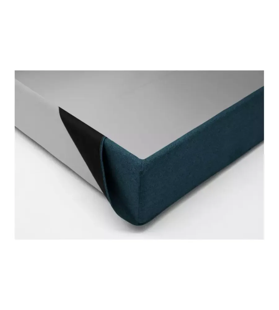 Letti E Comodini- Letto matrimoniale contenitore "hill" blu 160x190 cm