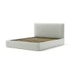 Letti E Comodini- Letto matrimoniale contenitore "zoom" in tessuto bianco 160x190 cm