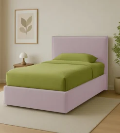 Best Letto piazza e mezza contenitore "zoom" in tessuto rosa 120x190 cm Letti E Comodini