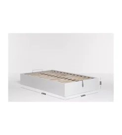Sale Letto piazza e mezza contenitore
