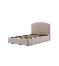 Sale Letto piazza e mezza contenitore "moon" in tessuto rosa 120x190 cm Letti E Comodini