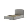 Sale Letto piazza e mezza contenitore "moon" in tessuto perla 120x190 cm Letti E Comodini