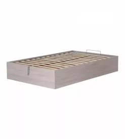 Letti E Comodini- Letto piazza e mezza contenitore "bed box" olmo naturale 120x190 cm