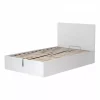 Letti E Comodini- Letto piazza e mezza contenitore "hi box" bianco 120x190 cm