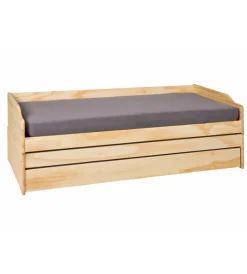 Online Letto singolo 3 in 1 in pino massello 90x200 cm Letti E Comodini
