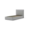 Best Letto singolo contenitore "zoom" in ecopelle grigio 90x190 cm Letti E Comodini