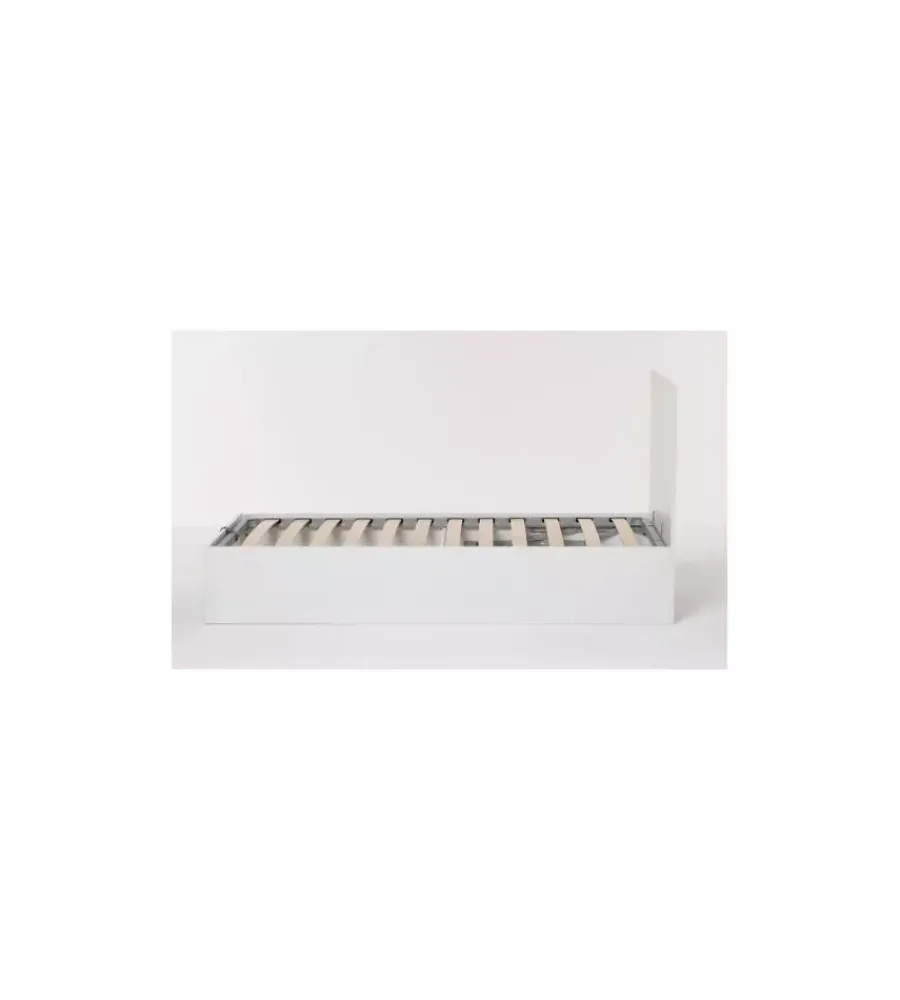 Letti E Comodini- Letto singolo contenitore "hi box" bianco 90x190 cm