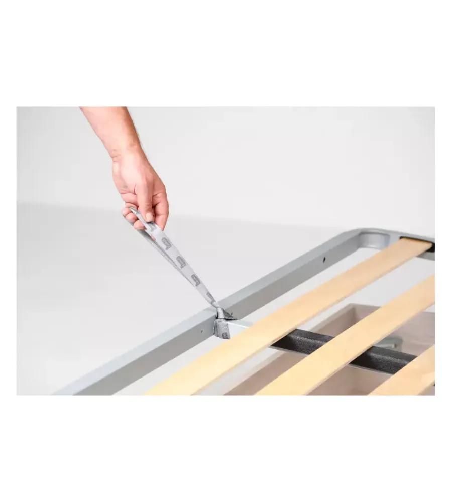 Letti E Comodini|Letto singolo contenitore con piedini "bed box" olmo naturale 90x190 cm