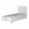 Letti E Comodini|Letto singolo contenitore con piedini "hi box" bianco 90x190 cm