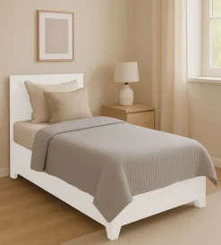 Letti E Comodini|Letto singolo contenitore con piedini "hi box" bianco 90x190 cm