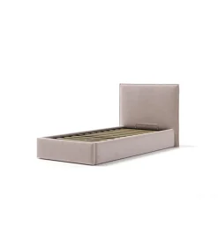 New Letto singolo contenitore "zoom" in tessuto rosa 90x190 cm Letti E Comodini