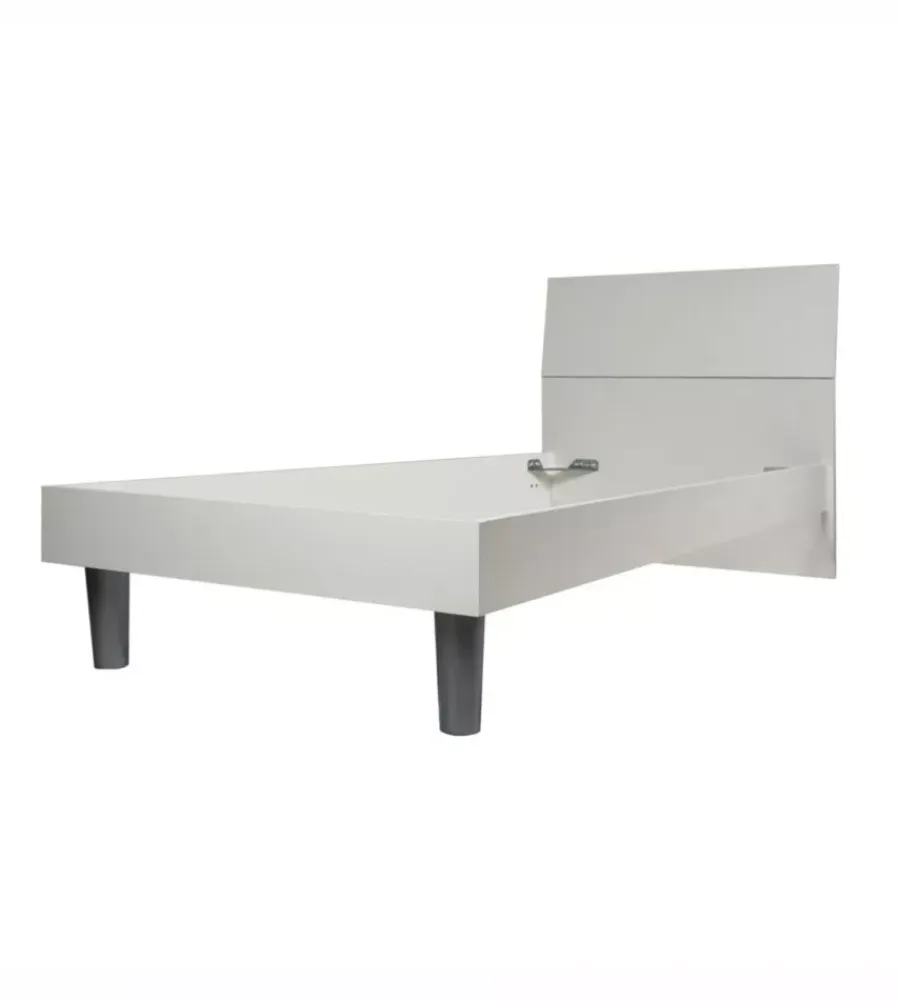 Letti E Comodini|Letto singolo "giotto" bianco 89,5x205x88 cm