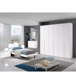 Letti E Comodini|Letto singolo "giotto" bianco 89,5x205x88 cm