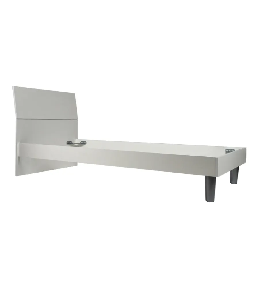 Letti E Comodini|Letto singolo "giotto" bianco 89,5x205x88 cm