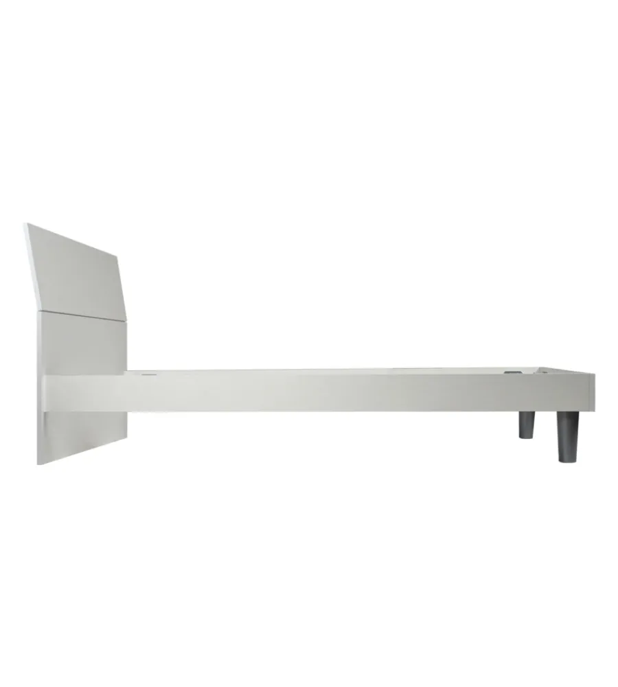 Letti E Comodini|Letto singolo "giotto" bianco 89,5x205x88 cm