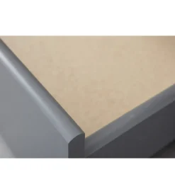 New Letto singolo grigio e letto estraibile con funzione divano 97x208x62 cm Letti E Comodini