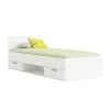 Outlet Letto singolo "michigan" bianco 90x200 cm Letti E Comodini