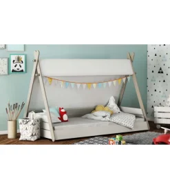 Sale Letto singolo per bambini a tenda 95,6x159,5x107,7 cm Letti E Comodini