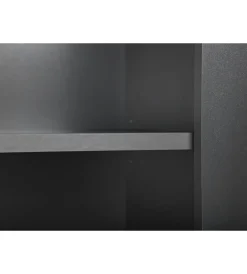 Librerie|Libreria 3 ripiani e 3 cassetti grigio e quercia, 68,6x41,6x190 cm