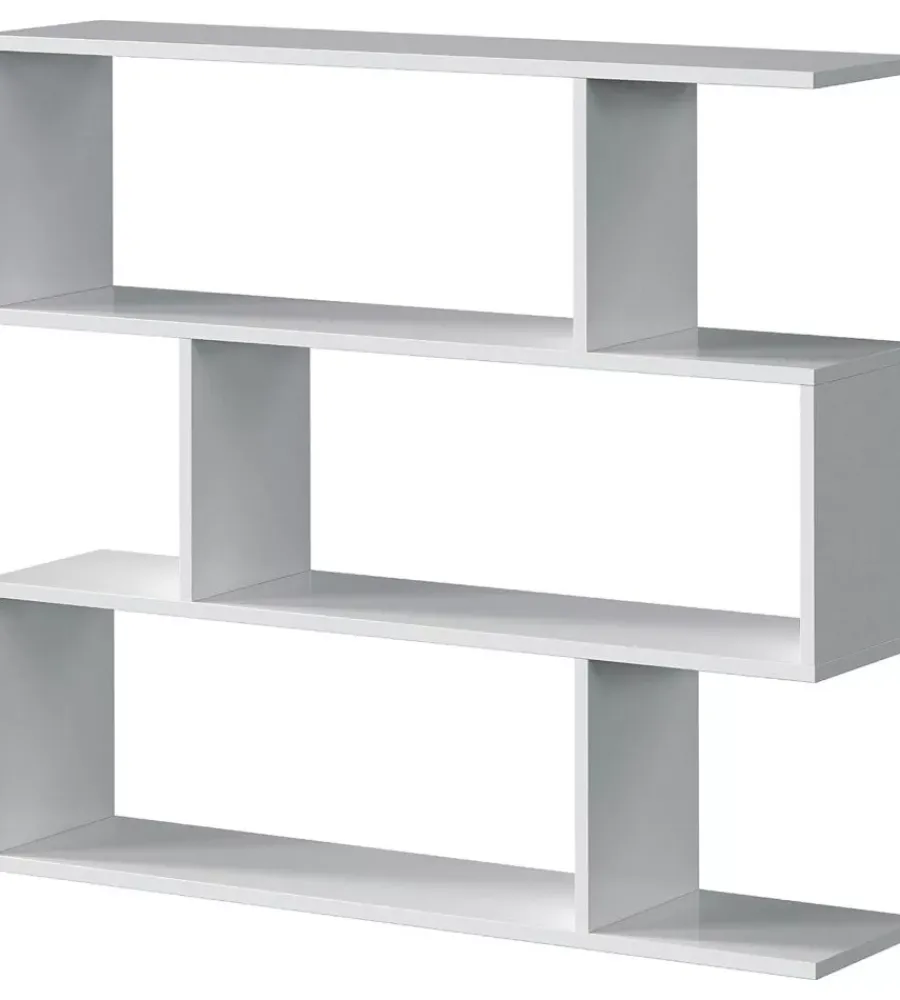 New Libreria "athena" bianco lucido, 110x25x97 cm Librerie