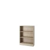 Librerie- Libreria larga con 2 ripiani tinta quercia - 79x26.7x108 cm