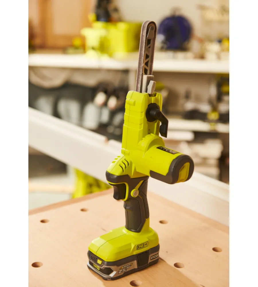 Lime, Raspe E Spazzole-Ryobi Lima a nastro a batteria 18v r18pf-0 - solo corpo macchina batteria non inclusa