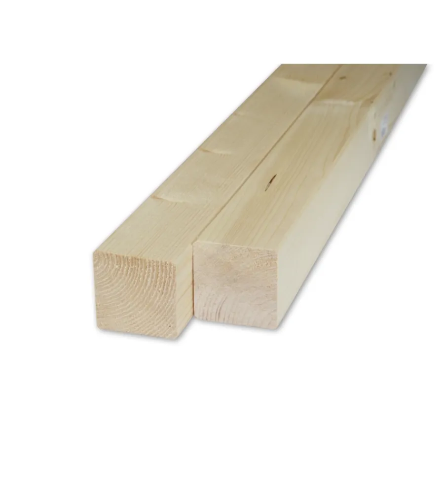 Online Listello in abete grezzo 80 x 80 x 3000 mm Listelli Abete Segati