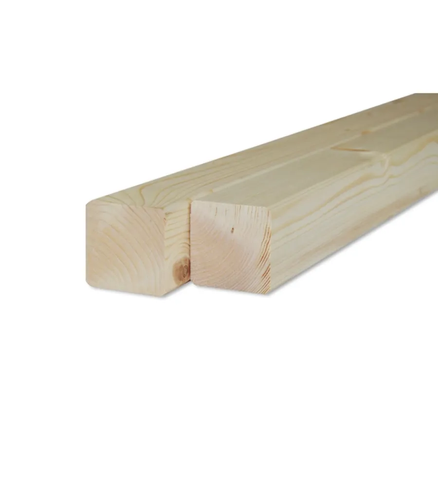 Listelli Abete Piallati|Listello in abete piallato 60 x 60 x 1000 mm