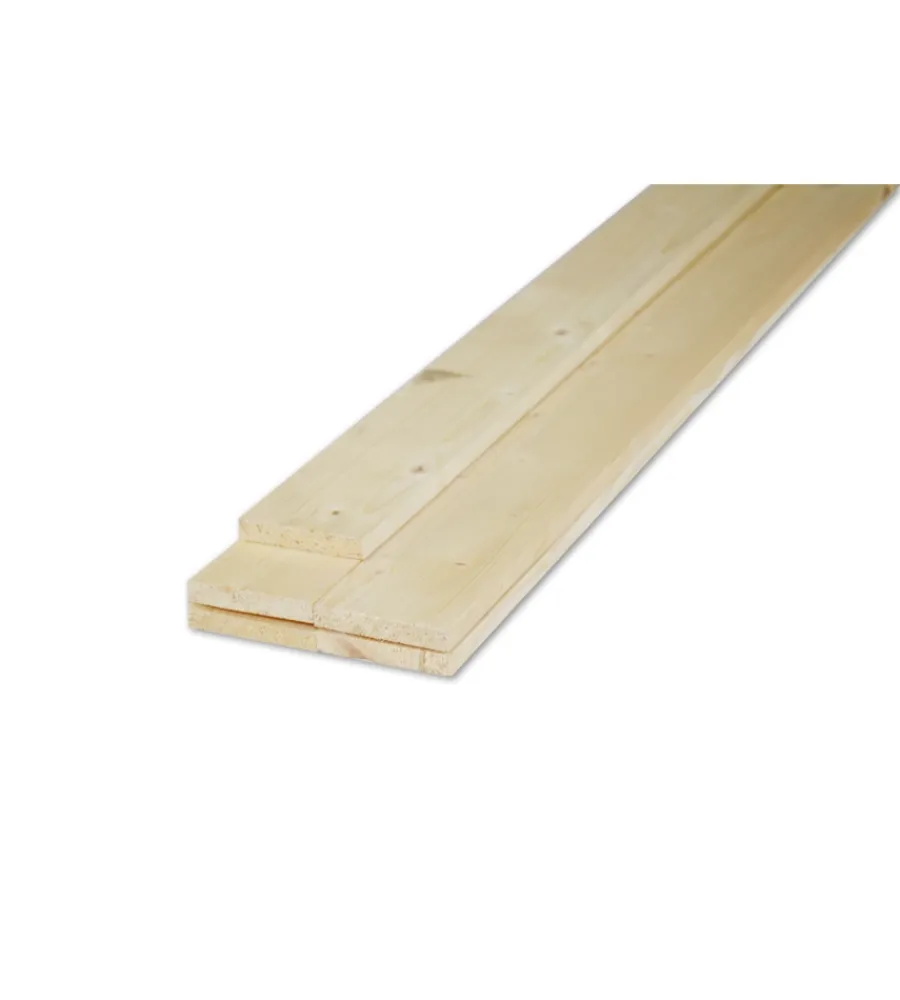 New Listello in abete piallato 10 x 80 x 1000 mm Listelli Abete Piallati