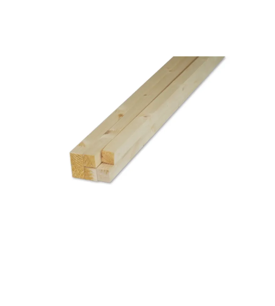 Listelli Abete Segati|Listello in abete piallato 25 x 25 x 2000 mm