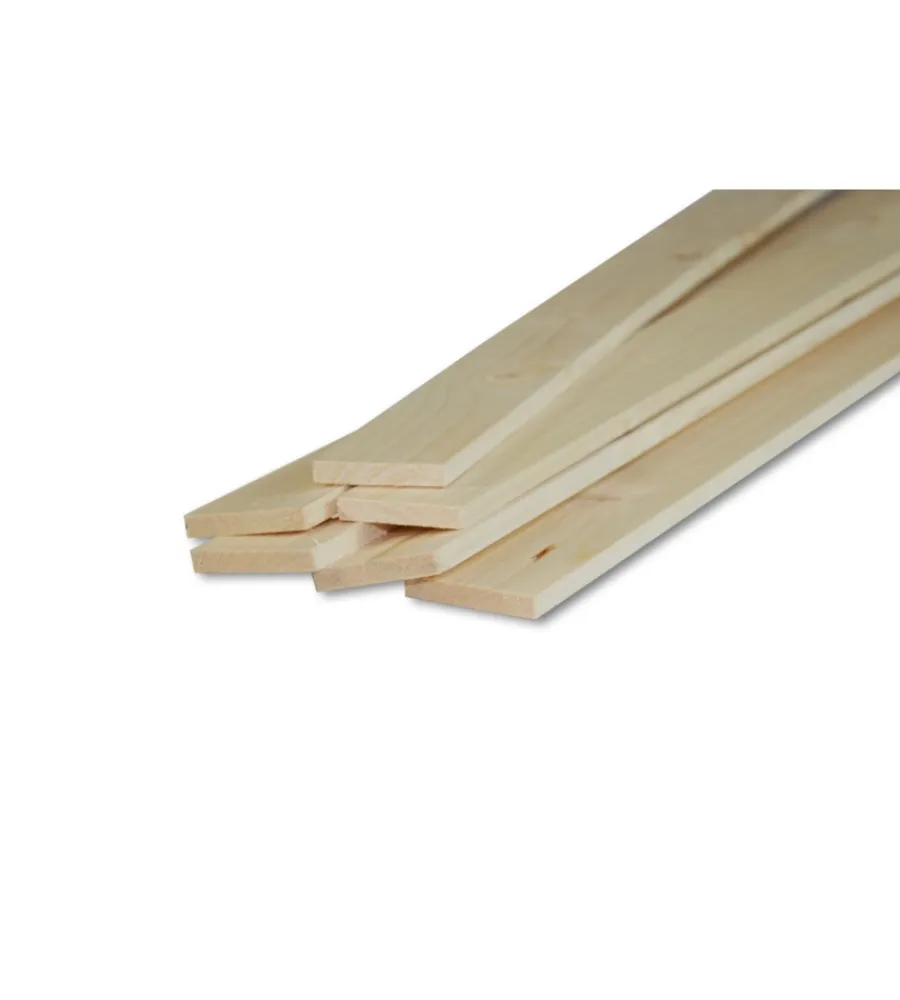 Listelli Abete Piallati|Listello in abete piallato 10 x 50 x 1000 mm