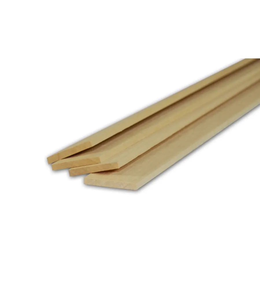 New Listello in samba/ayous 5 x 40 x 1000 mm Listelli Ayous Piallati