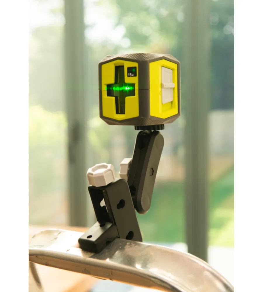 Hot Livella laser verde a 2 linee 15 metri rbcllg1 - Strumenti Di Misurazione
